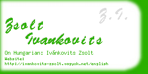 zsolt ivankovits business card